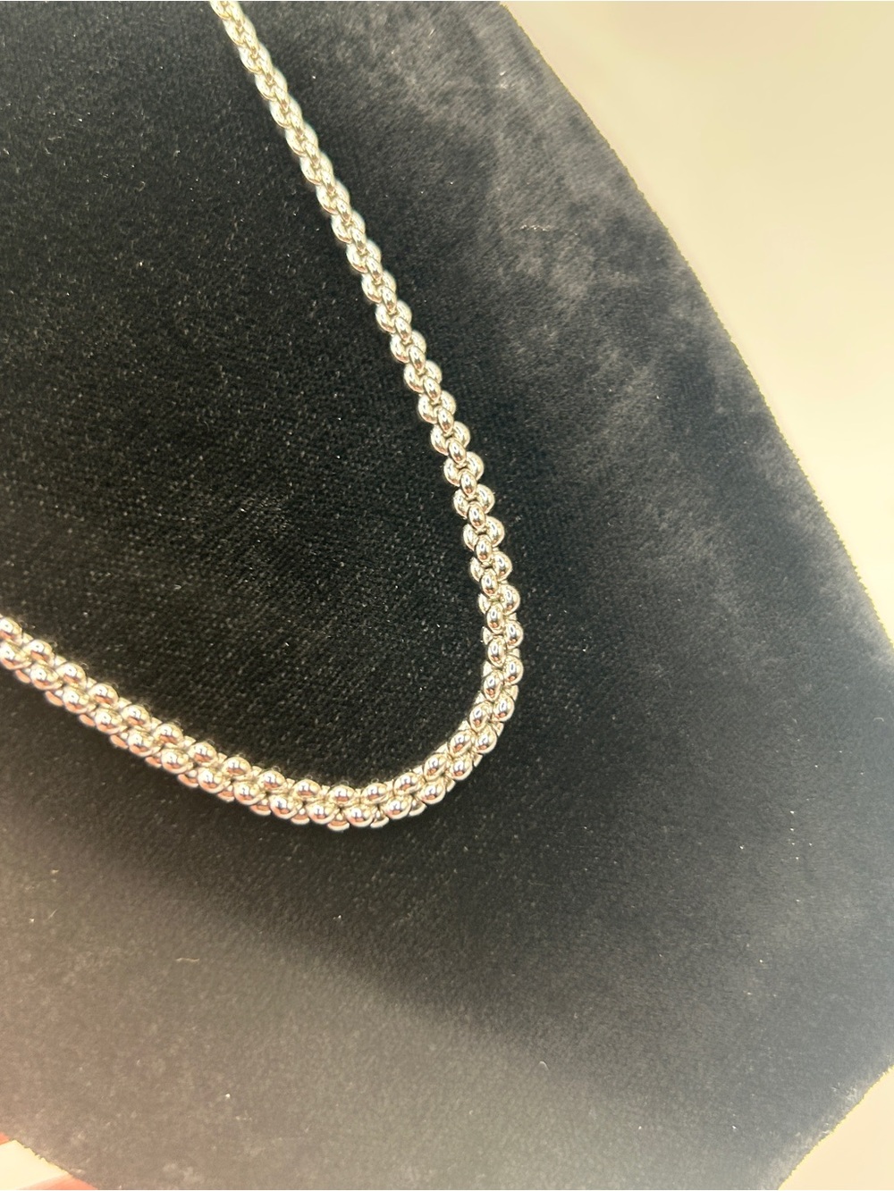Monet Silver-Tone Double Beaded Chain Necklace - Women Jewelry - Picture 5 of 11